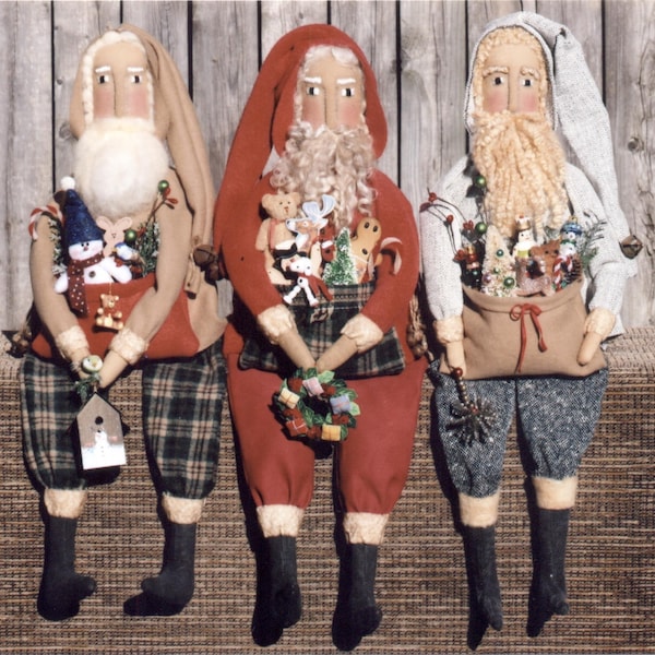 Primitive PATTERN Santa Folk