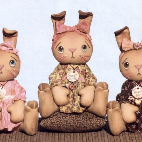 A Primitive PATTERN Garden Glove Bunnies Etsy Canada