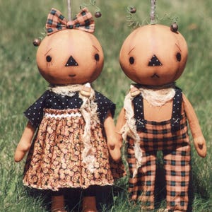 Primitive PATTERN Standing Pumpkin Patootie Pals
