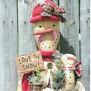 Sew Slim So Prim Snow Girl E-mönster