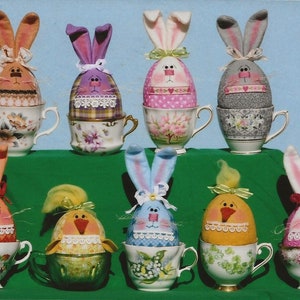 Tea Cup Bunny Eggs & Company E-Pattern