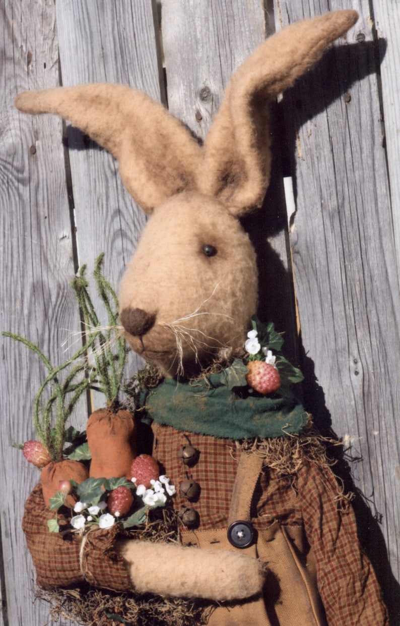 Primitive E-PATTERN Prim Bunnies Welcome Spring image 4