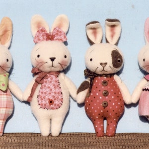 A Primitive E-PATTERN Sew So Cute Bunnies