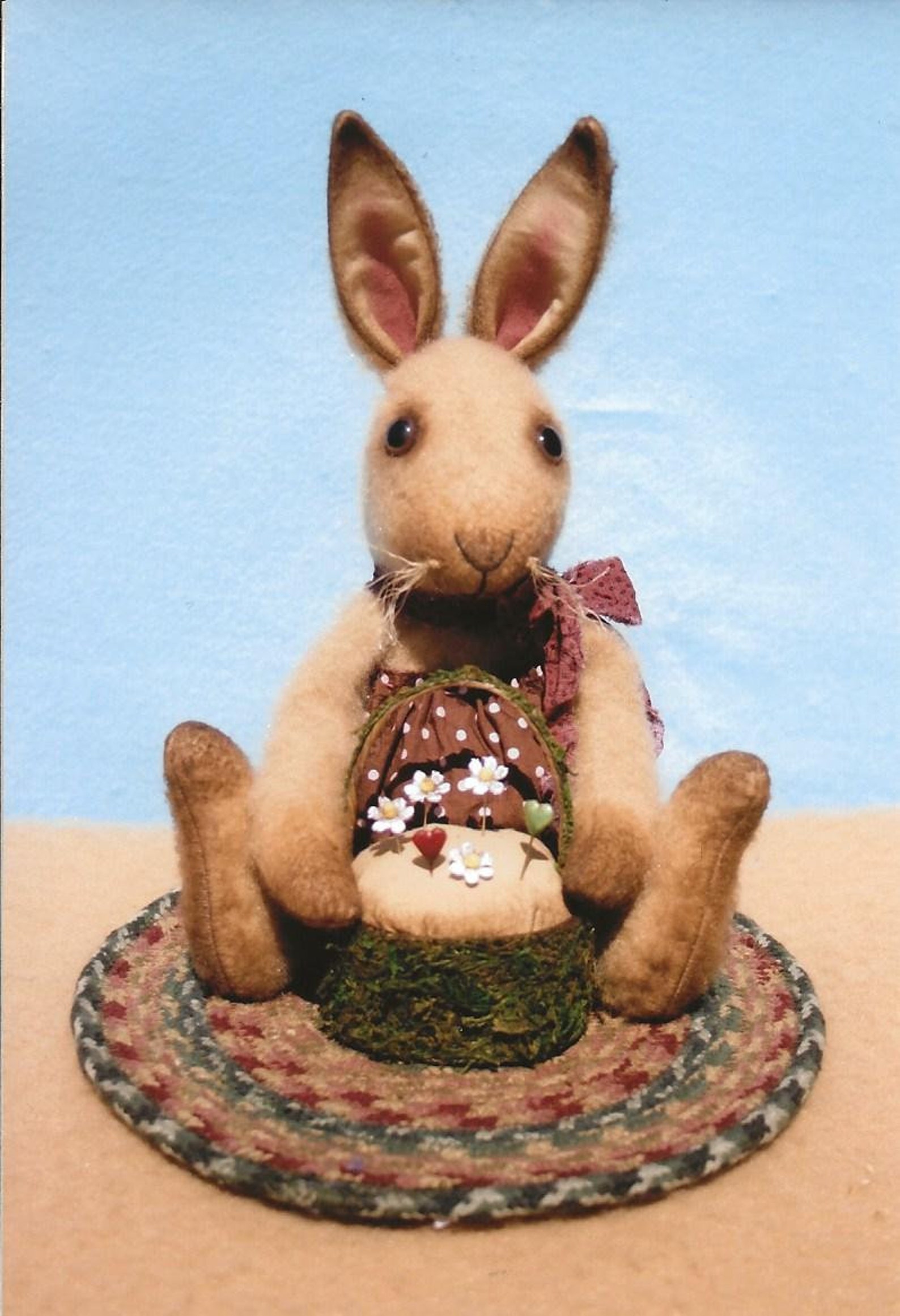 Country Rabbit Craft Country Bunny Pin Keeps E-pattern - Etsy