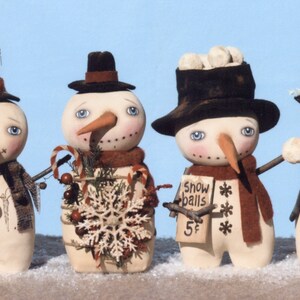Primitive PATTERN Frosty Prim Snow Stumps