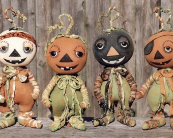 Primitive PATTERN Creepy Petey and the Rag Tag Pumpkin Gang