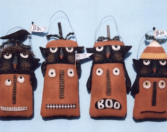 Primitive PATTERN Black Cats and Jacks