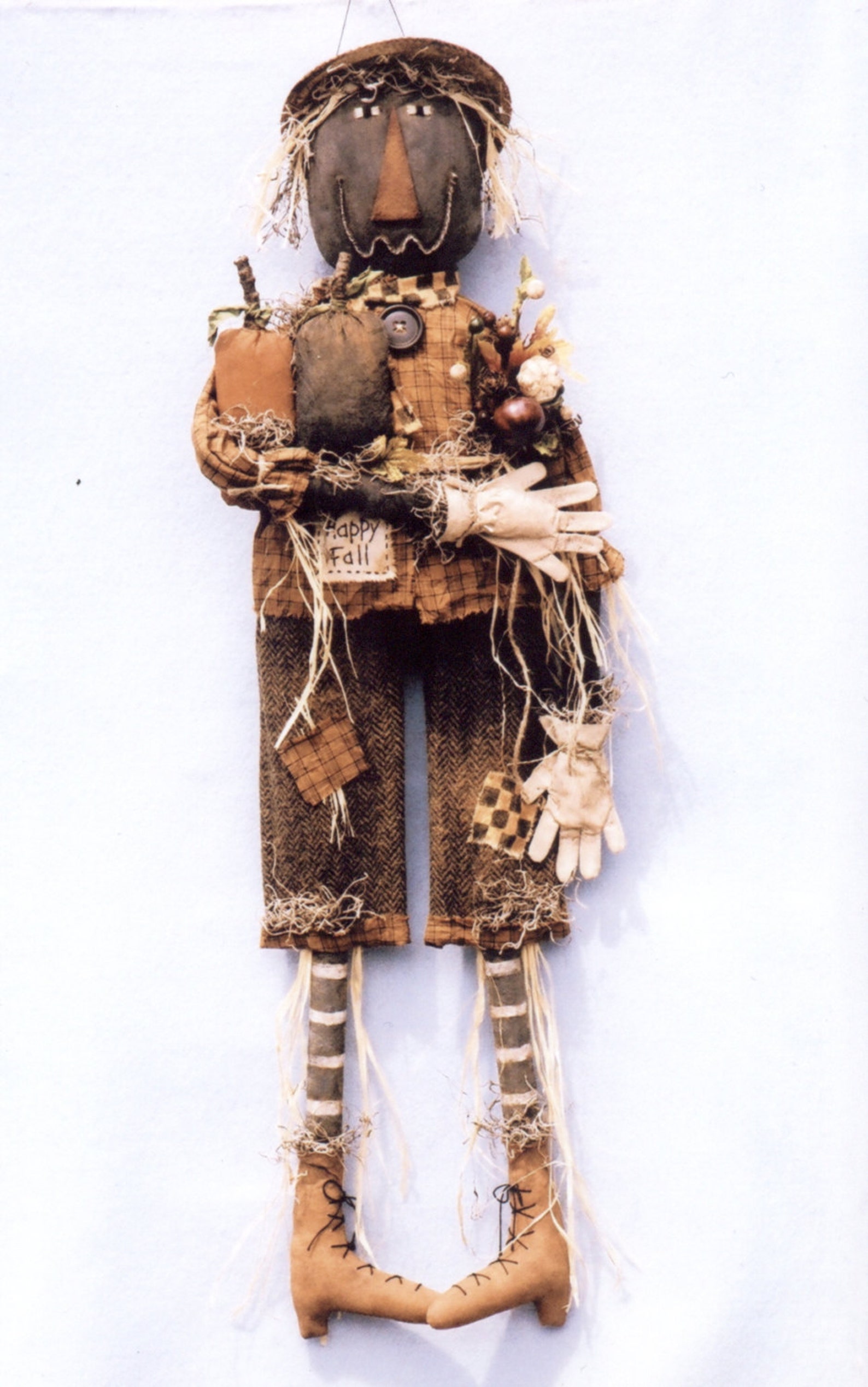 Primitive PATTERN happy Fall Prim Scarecrow - Etsy