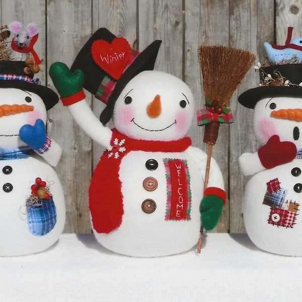 Roly Poly Snowmen E-Pattern