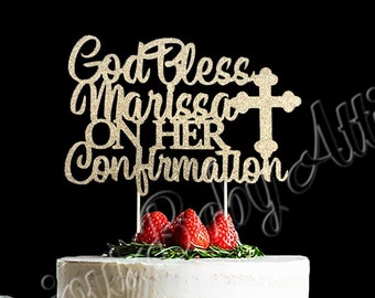 Confirmation Cake Topper, Religious Cake topper