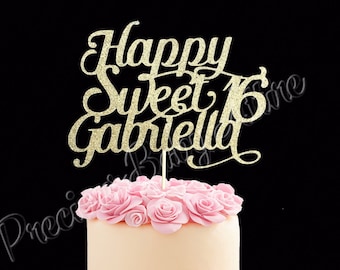 Sweet 16 Birthday Cake Topper , 16th Birthday Cake Topper