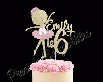Ballerina Cake Topper, Custom Ballerina Birthday Cake Topper