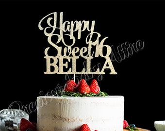 Sweet 16 Birthday Cake Topper , 16th Birthday Cake Topper