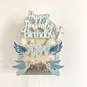 Happy Heavenly Birthday Cake Topper