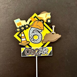 Construction Cake Topper