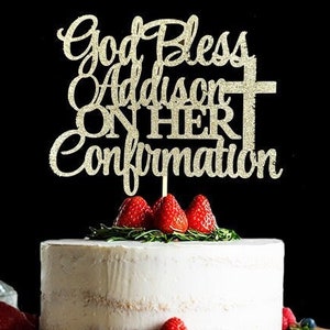 Confirmation Cake Topper, Religious Cake topper