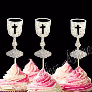 Communion Cupcake Toppers Set of 12