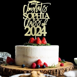 Graduation Cake Topper, Custom Graduation Cake Topper