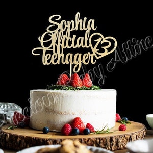 13.Geburtstag Tortendeko, 13. Geburtstag Party Cake Topper, 13