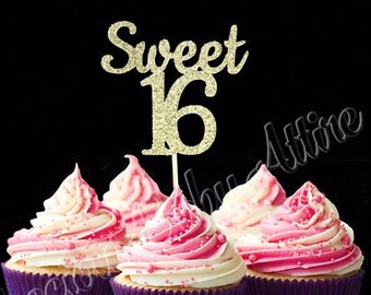 Juego de 12 adornos para magdalenas dulces 16