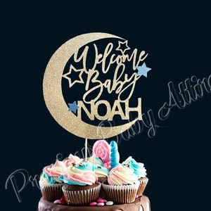 Topper per torta di benvenuto per neonato, Topper per torta per baby shower