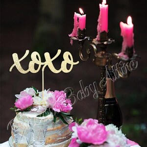 Decorazione per torta XOXO