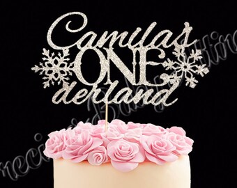 Decorazione per torta Onederland invernale