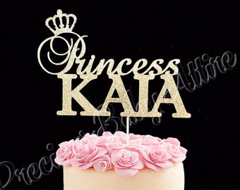 First Birthday Cake Topper, Princess Cake Topper