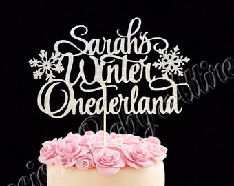 Winter Onederland Cake Topper