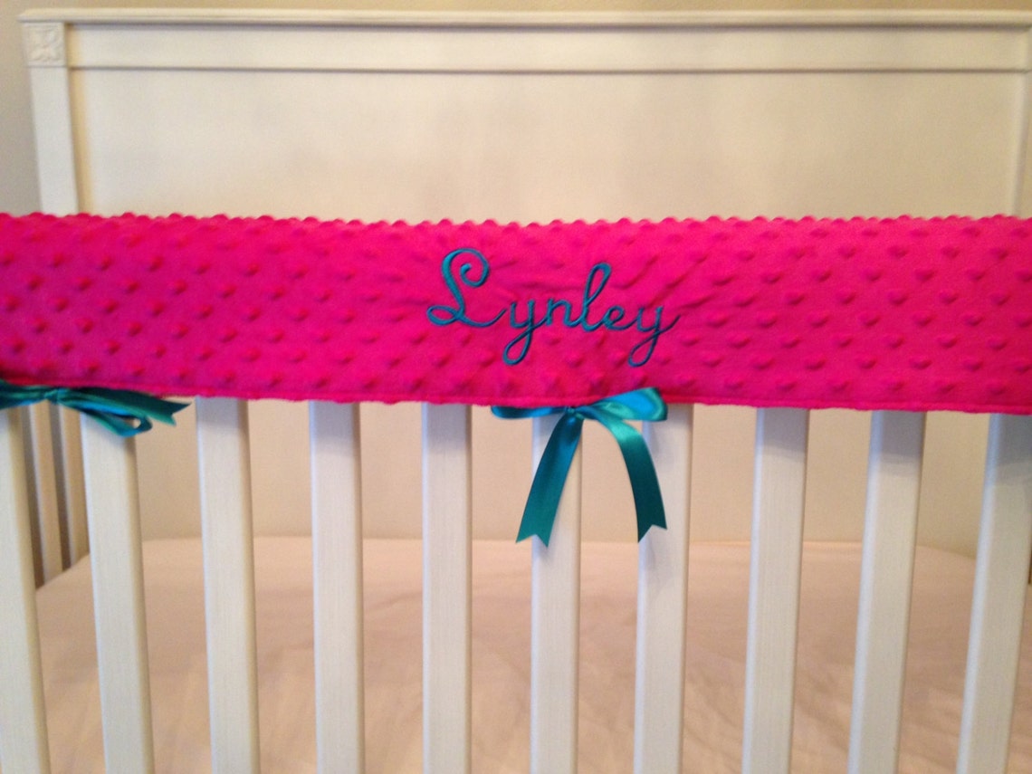 Embroidered Crib Rail Cover/ Crib Rail Pad Create Your Own Etsy