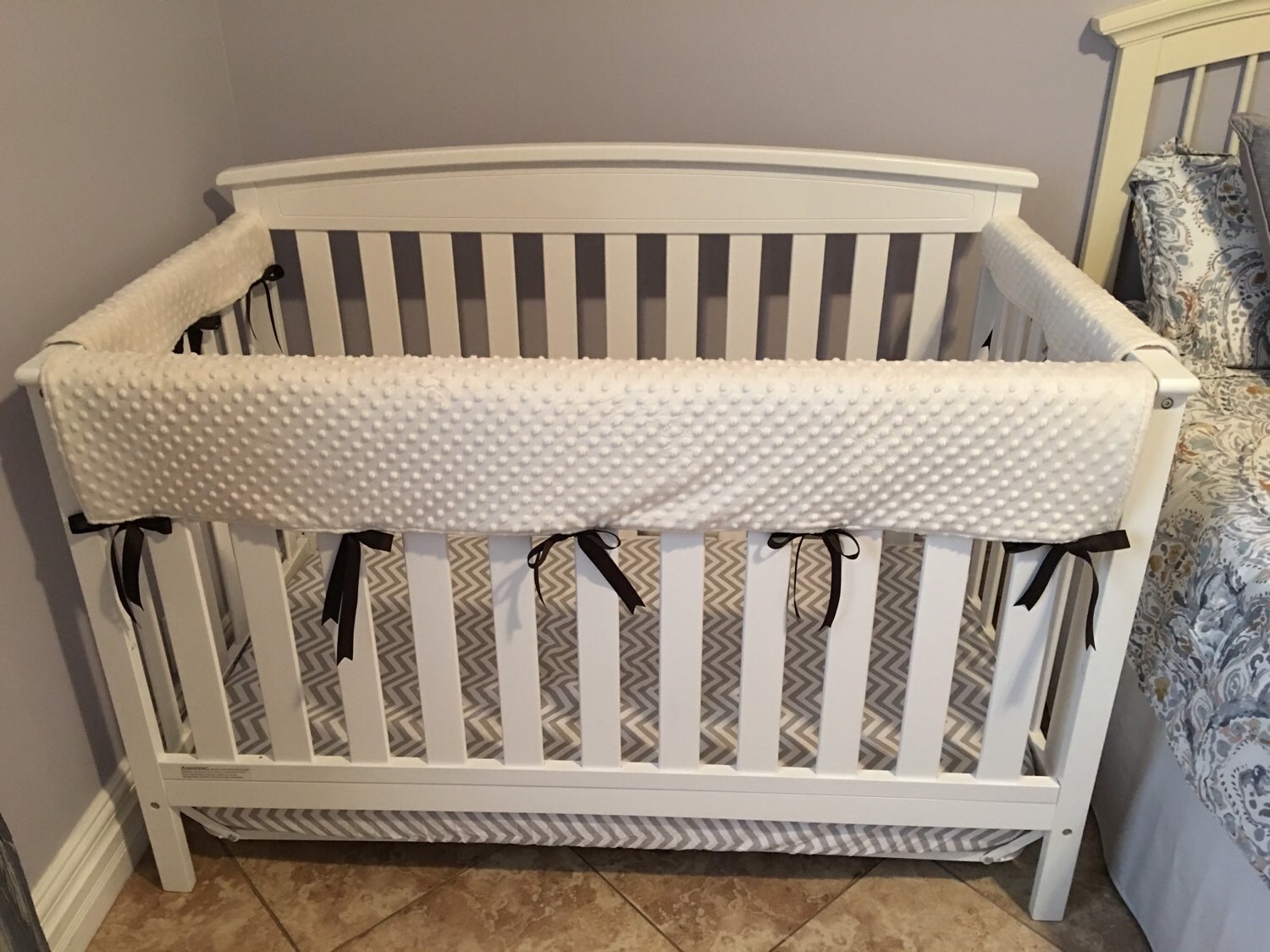 Extra Wide Crib Rail Cover/ Set of 3 Create Your Own Etsy