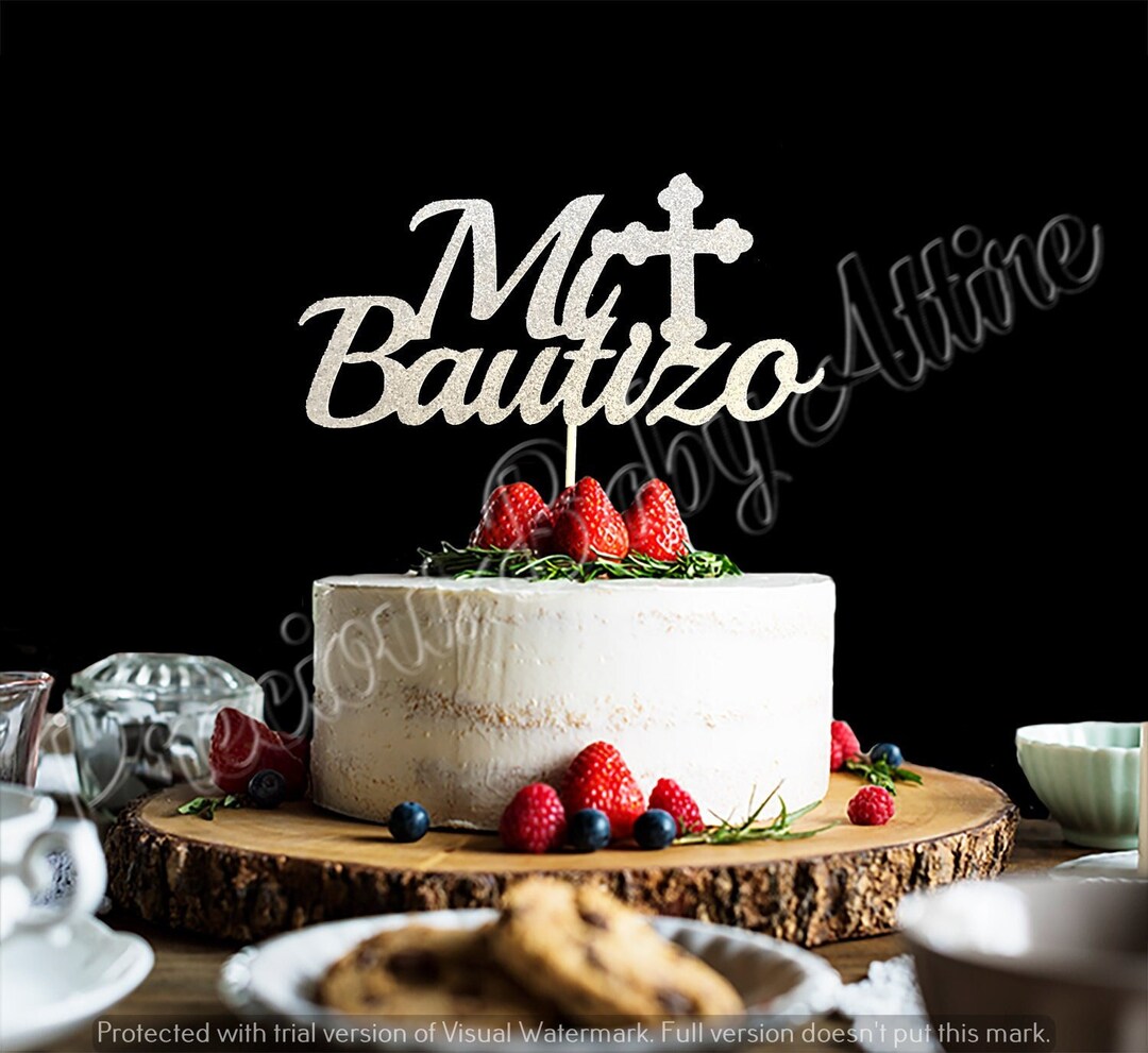 Mi Bautizo Cake Topper