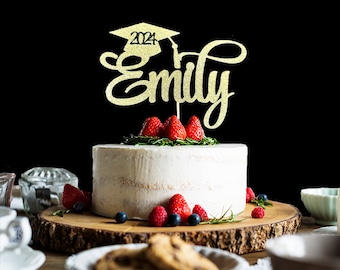 Graduation Cake Topper, Personalized Graduation Cake Topper