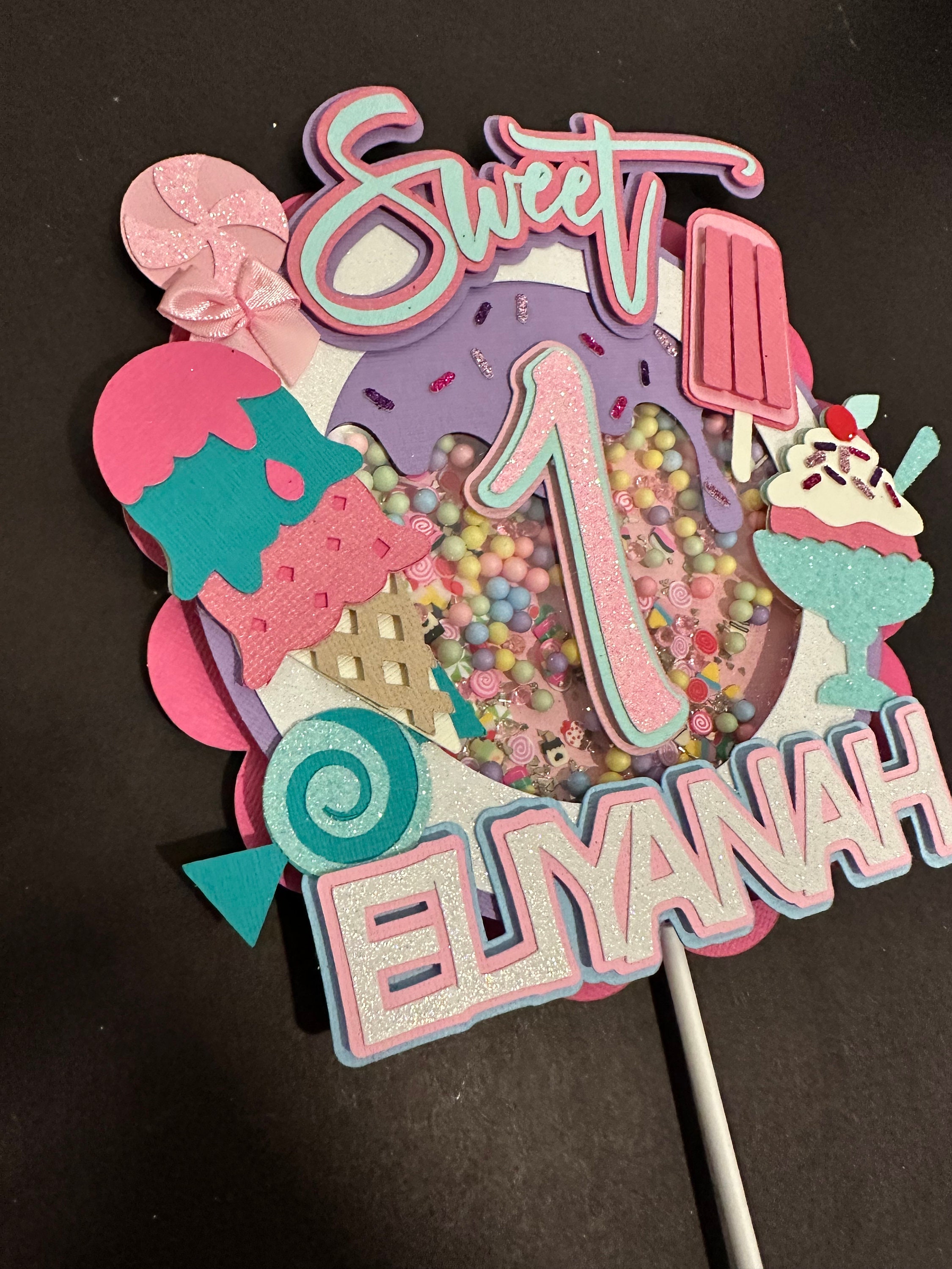 Ice Cream Cake Topper