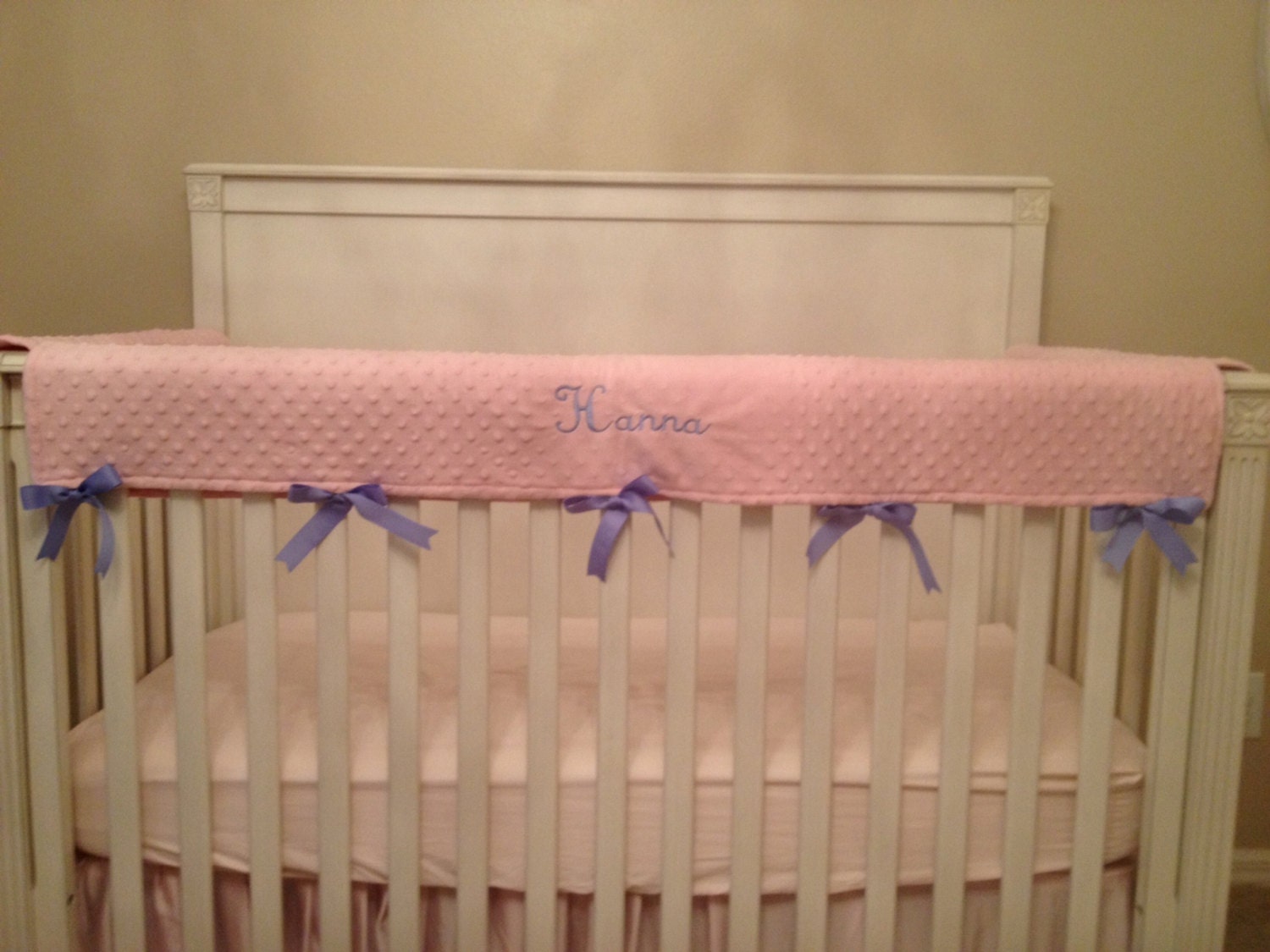 Embroidered Crib Rail Cover/ Crib Rail Pad/Set of 3 Create Etsy