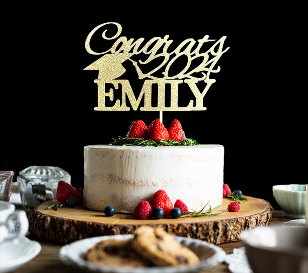 Graduation Cake Topper, Personalized Graduation Cake Topper - Etsy