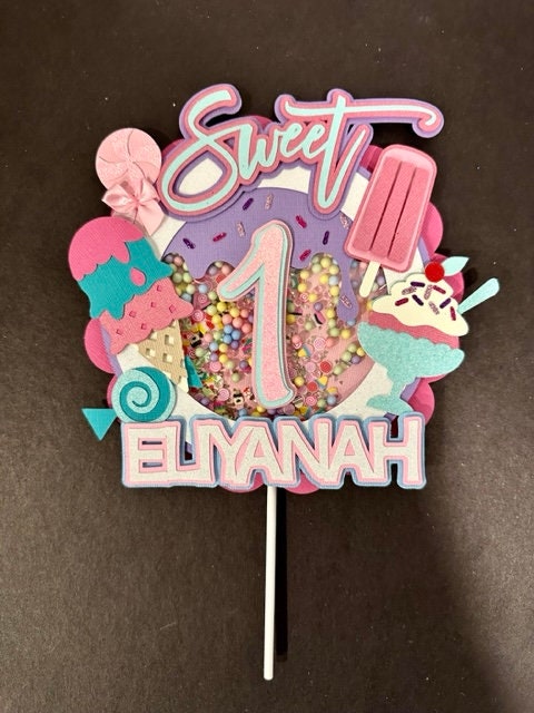 Ice Cream Cake Topper