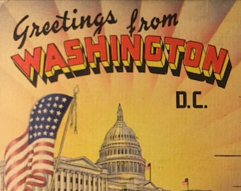 Cartolina dell'annata libro: Washington, D.C.