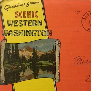 Vintage Postcard Book: Greetings from Scenic Western Washington (1960)