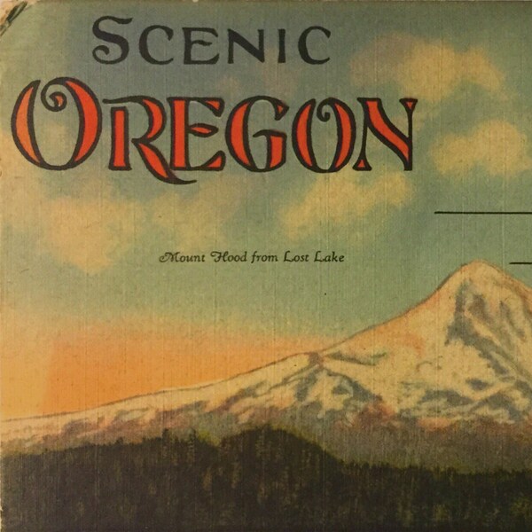 Vintage Postcard Book: Scenic Oregon