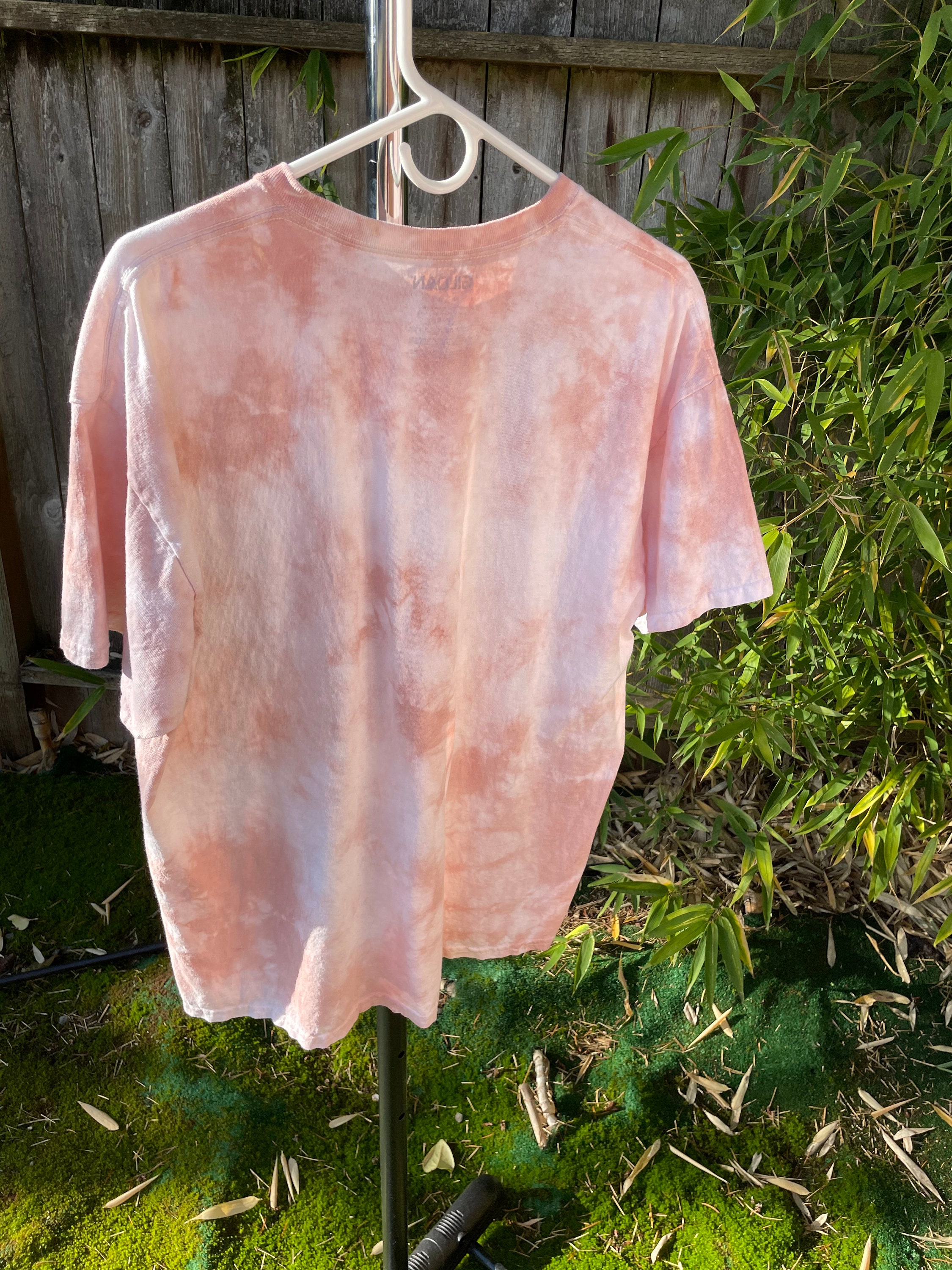 Avocado dyed tshirt naturally dyed plant dyed pink shirt | Etsy