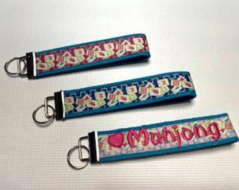 Mahjong-Themed Key Fob