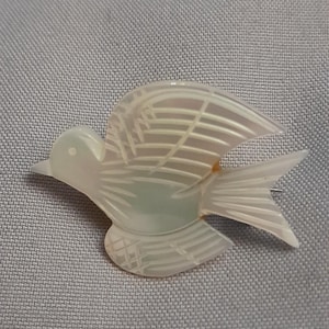 HANDPICKED Mother of Pearl Bird Pin/Brooch