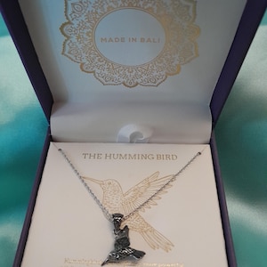 HANDPICKED Annika Witt Sterling Silver Hummingbird Necklace