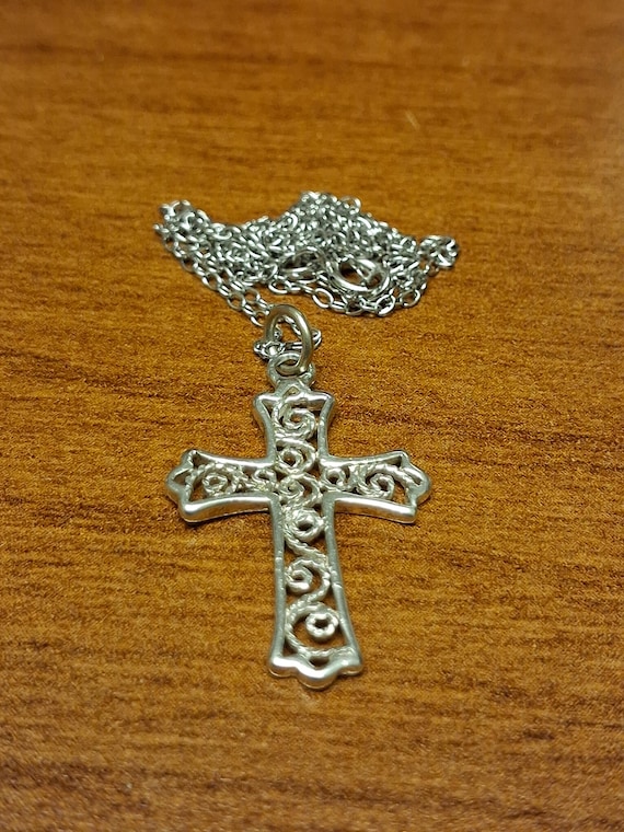 Sterling Silver Cross Necklace