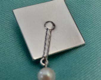 Sterling Silver Graduation Cap Charm