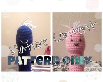 PATTERN ONLY!!!  Mr. & Mrs. Happy Crocheted Pattern!  (Mature content)