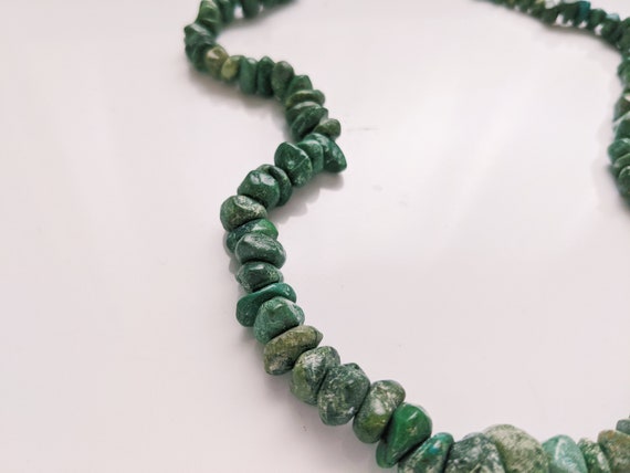 Chunky Bead Jade Necklace - image 1