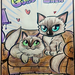 Caricature d'animal de compagnie, chien, chat, croquis de dessin animé pour n'importe quel animal de compagnie