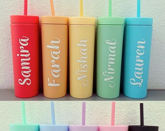 Matte Skinny Personalized Tumblers, Skinny Tumblers, Personalized Tumblers, Personalized Skinny Tumblers
